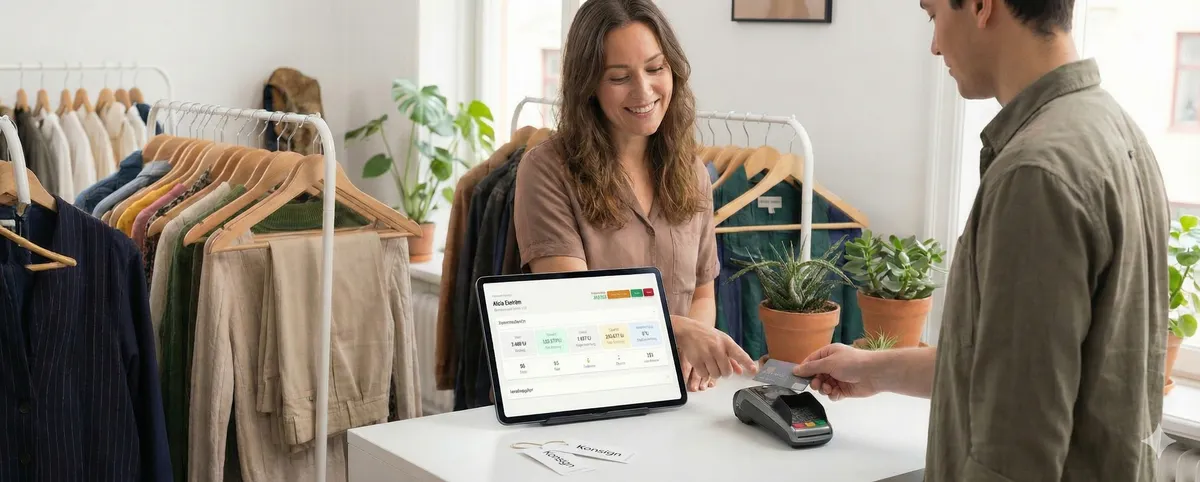 Utbetalning i butik med Zettle-terminal och inlämnarprofil